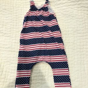 Kids patriotic one piece romper.